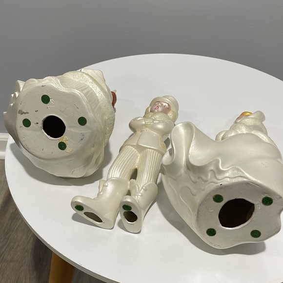 Christmas Mold Carolers Hand-painted Mid-century Modern Vintage Set of 3 - Picture 17 of 17